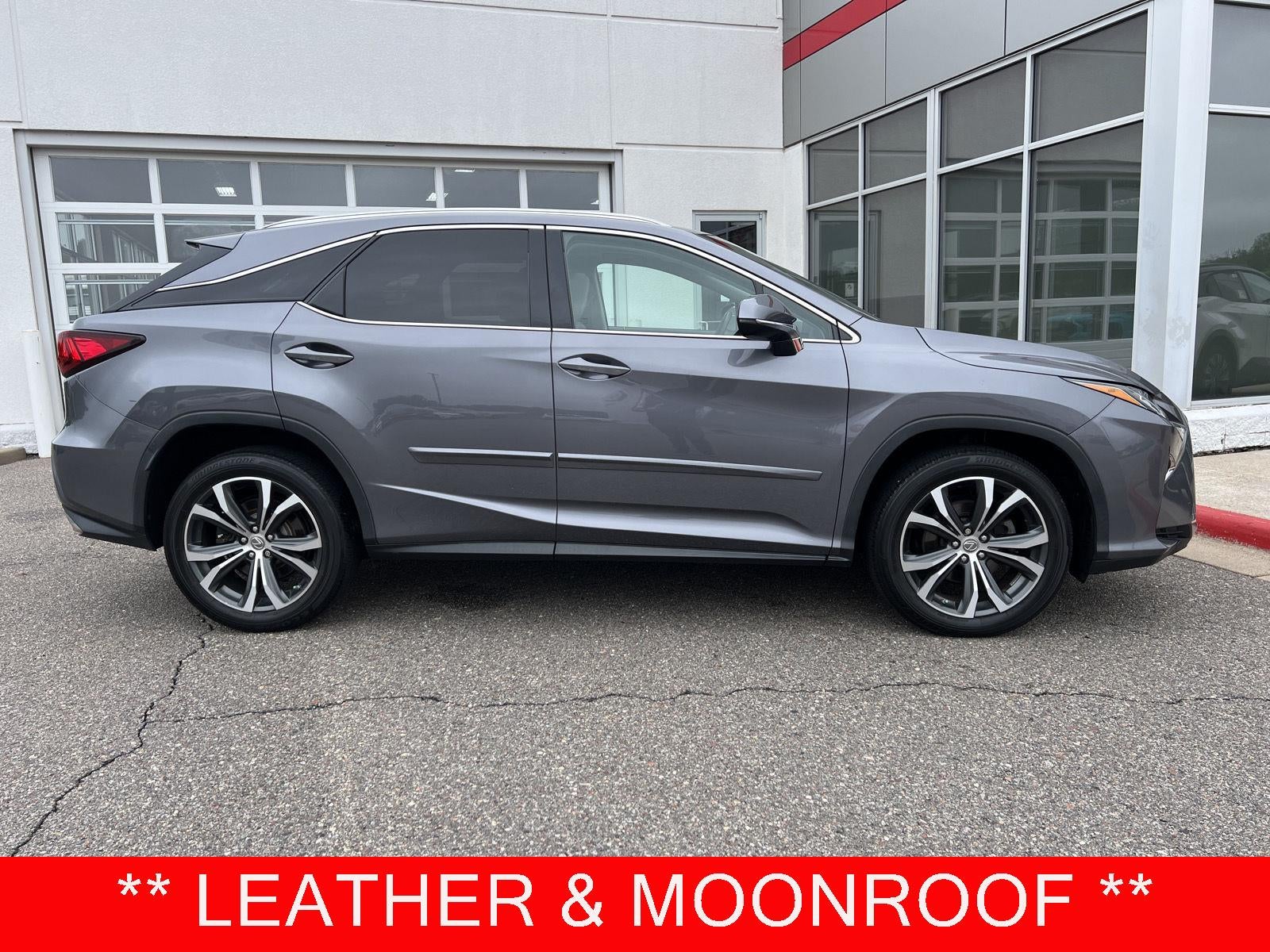 2017 Lexus RX RX 350 in Nebula Gray Pearl — front three-quarter view