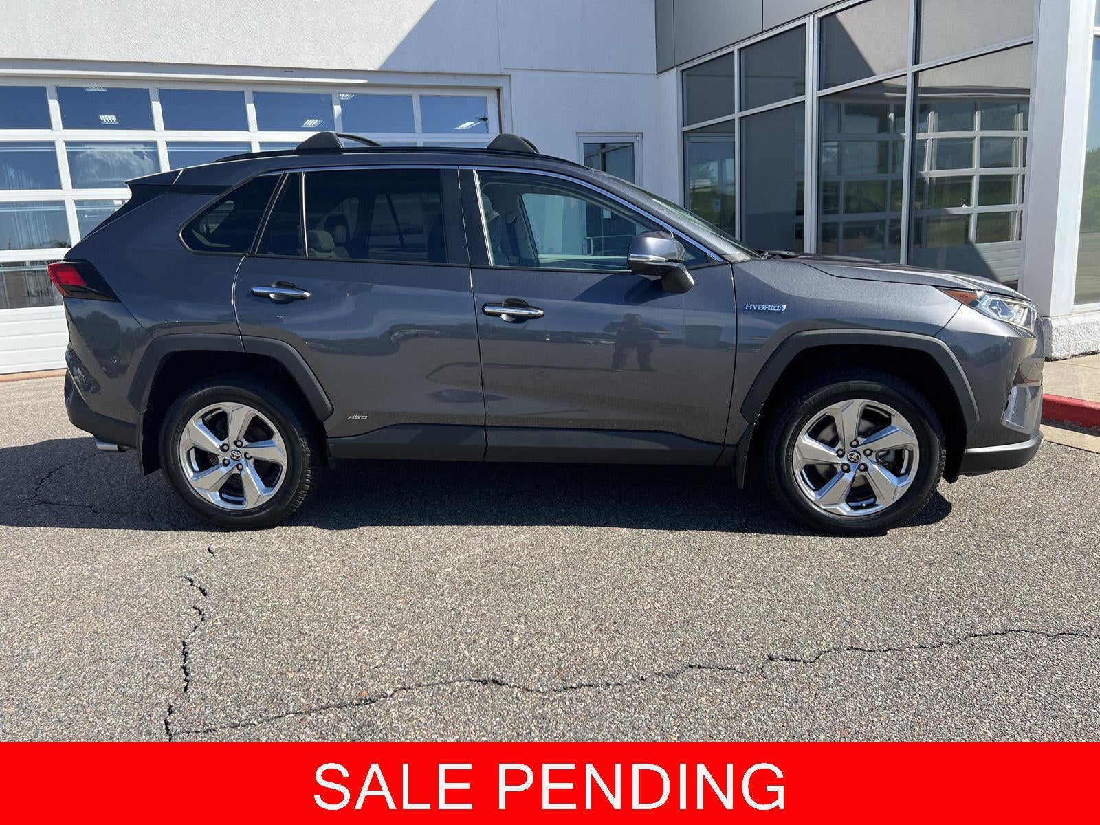 2021 Toyota RAV4 Hybrid Limited in Magnetic Gray Metallic — front three-quarter view