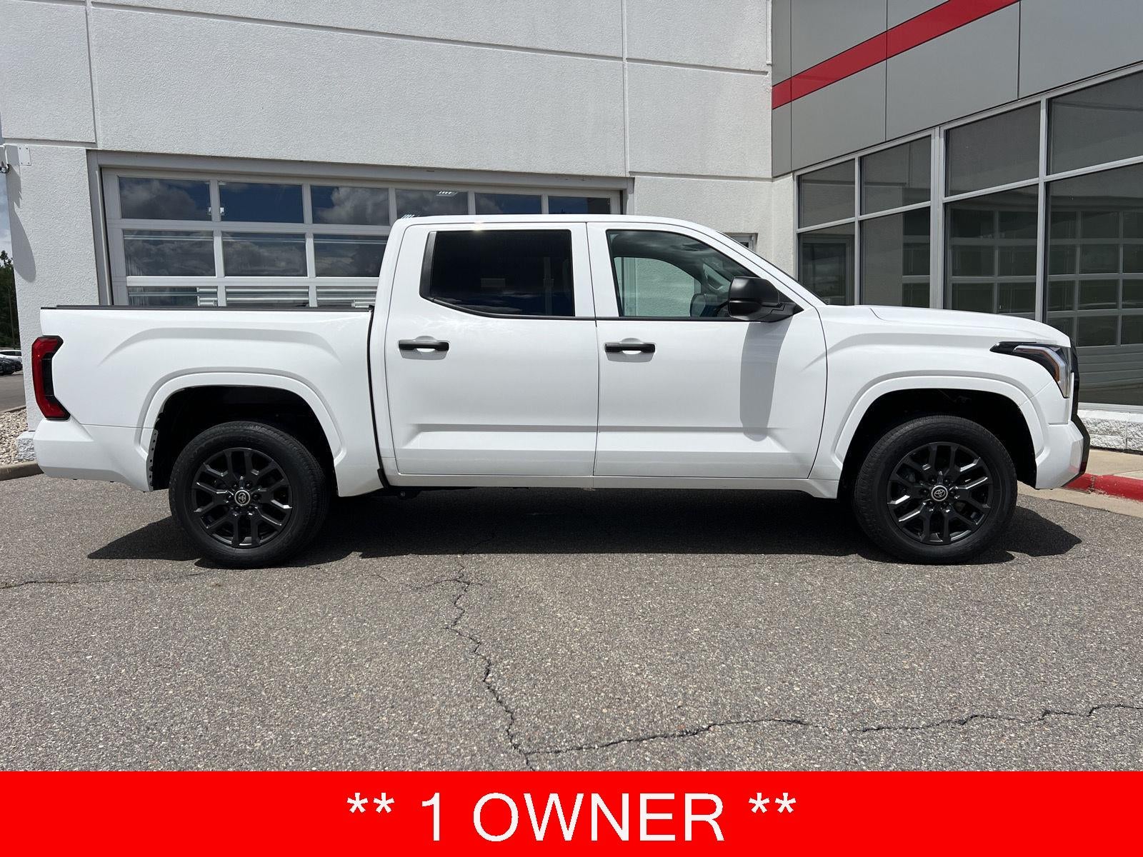 2024 Toyota Tundra SR in Ice Cap — front three-quarter view