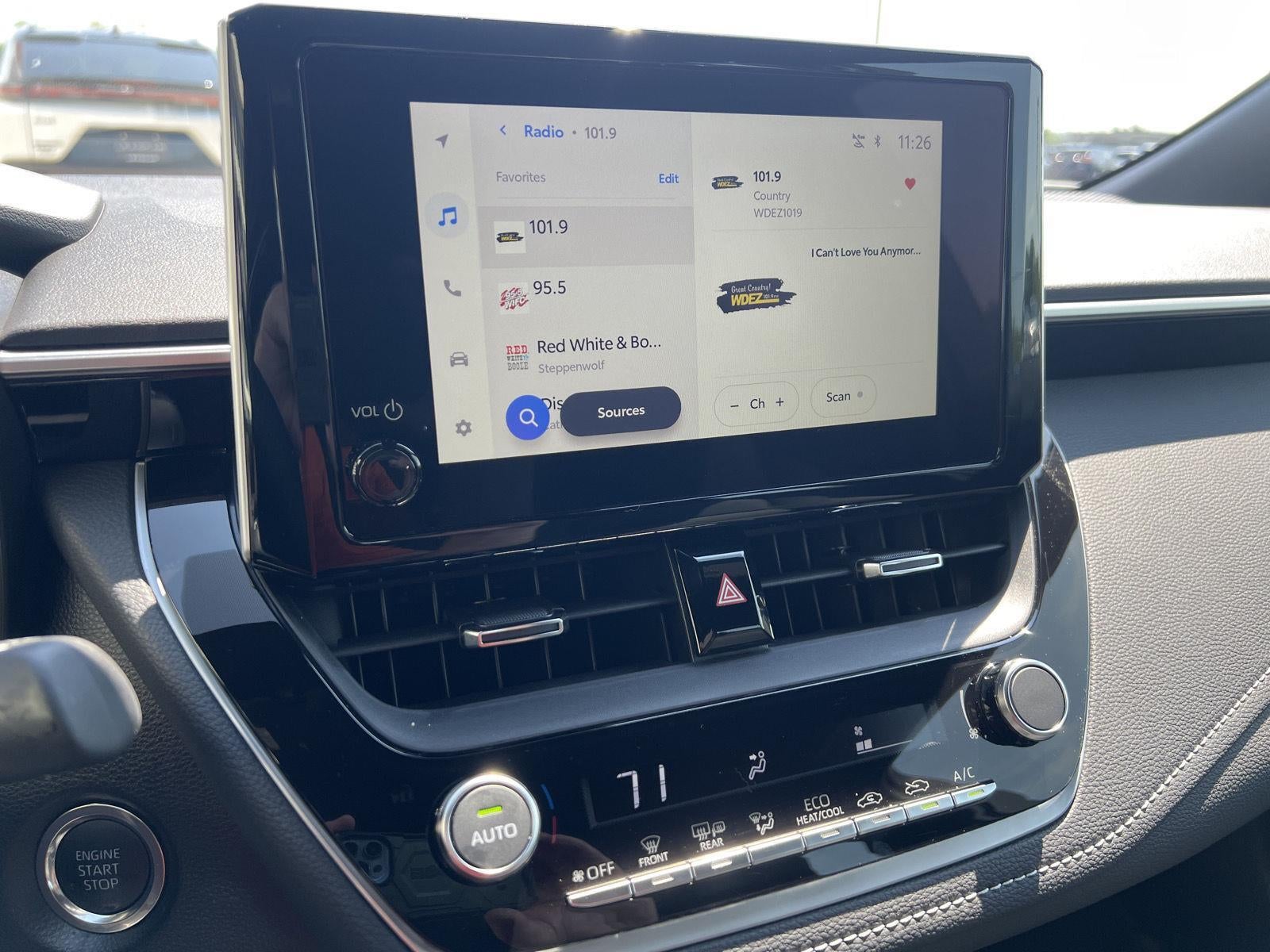 2026 Toyota Corolla Hatchback — interior view